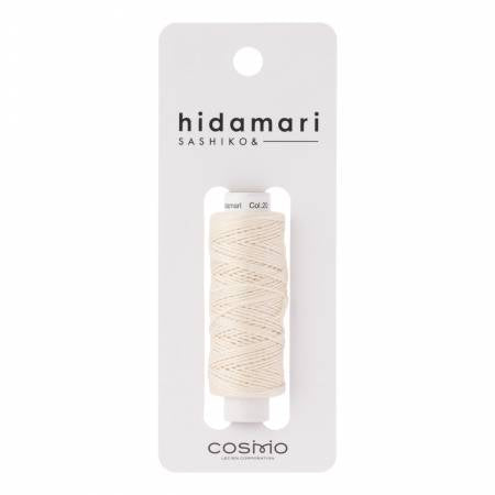 Pearl White -- Cosmo Hidamari Sashiko Solid Thread 30 Meters