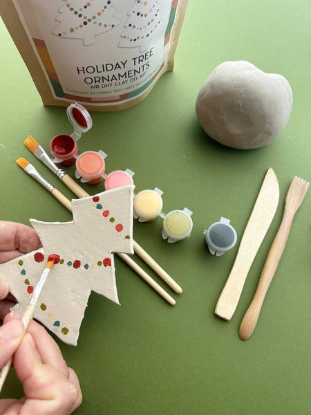 Holiday Ornaments Clay Kit-  Stocking Stuffer Gift