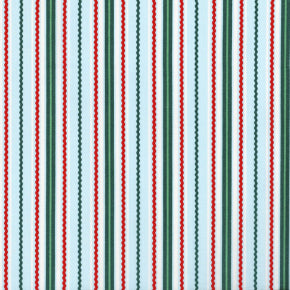 White Christmas - Ric-Rac - Green/Light Green Fabric -- RJR Fabrics