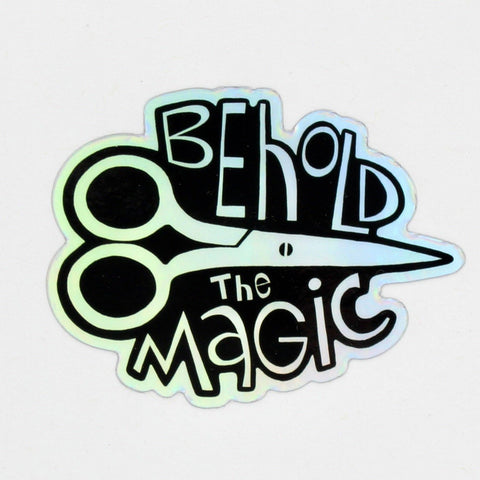 Behold the Magic Scissors Sticker