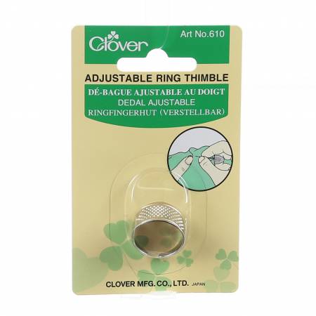 Metal Ring Thimble -- Clover