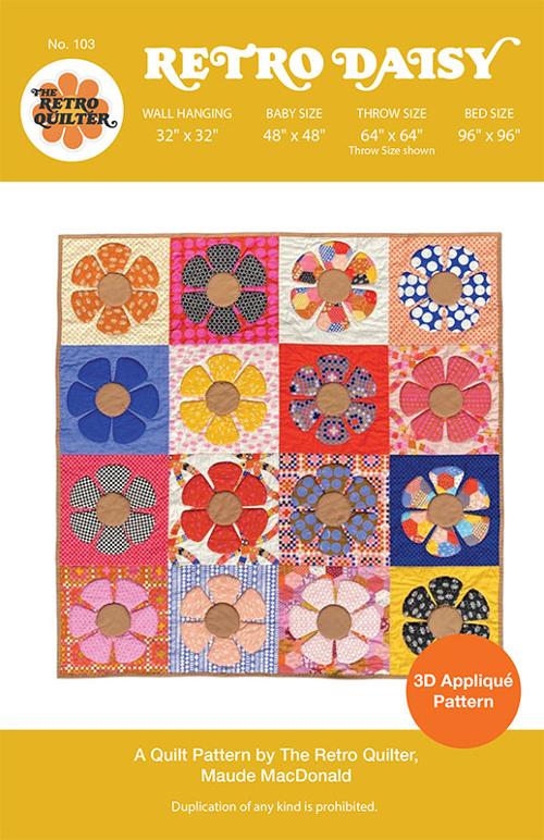 Retro Daisy Pattern by The Retro Quilter