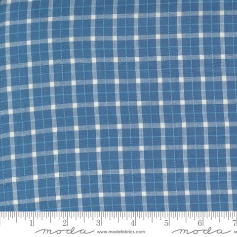 Denim Daisies Blue Jeans Plaid -- Fig Tree Co. -- Moda Fabrics