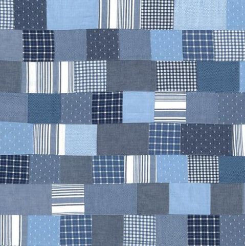 Patchwork in Navy --  Denim Daises by Fig Tree Co. -- Moda Fabrics (Copy)