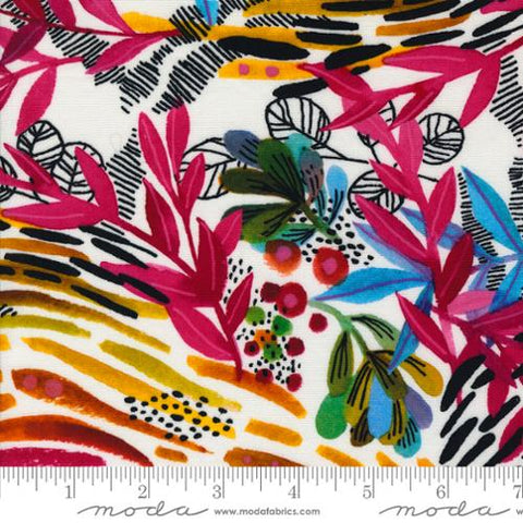 Wild Leaves in Paper -- Playgrounds by Amarilys Henderson for Moda Fabrics