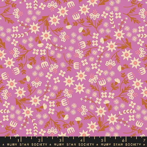 Inflorescence Florals in Heliotrope -- Favorite Flowers by Ruby Star Society -- Moda Fabric