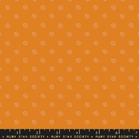 Stamped Flower in Tumeric -- Favorite Flowers by Ruby Star Society -- Moda Fabric