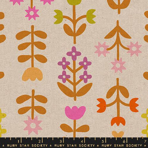 Meadow Canvas in Natural -- Favorite Flowers by Ruby Star Society -- Moda Fabric