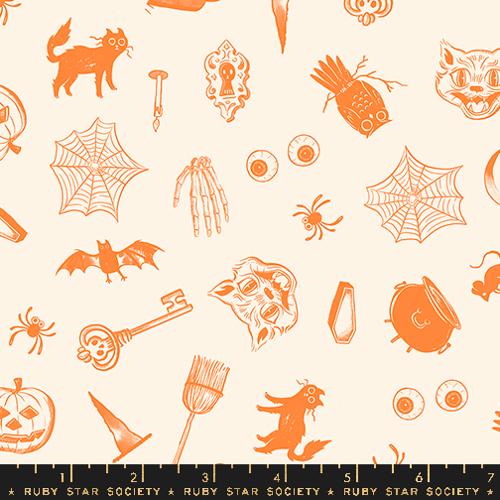 Curios Halloween in Natural ---  Good Spirits -- Ruby Star Society -- Moda Fabric