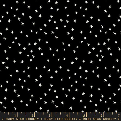 Mini Starry in Black  ---  Good Spirits -- Ruby Star Society -- Moda Fabric