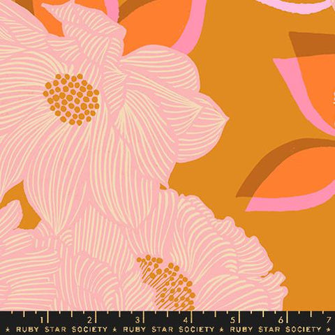 108" Favorite Flowers in Tumeric --  Ruby Star Society -- Moda Fabric