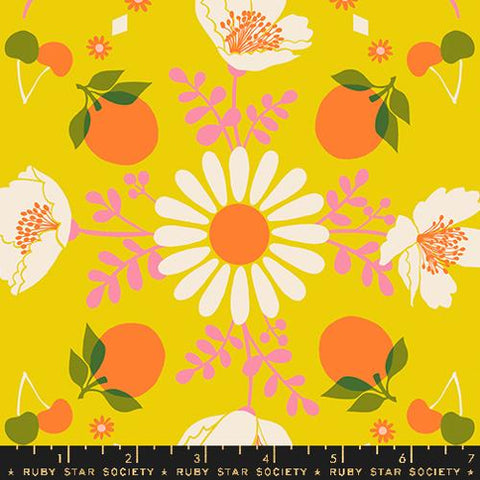 Poppy Garden 30s in Golden Hour -- Juicy by Melody Miller -- Ruby Star Society -- Moda Fabrics