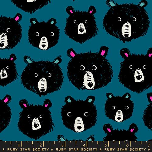 Bears in Thunder -- Teddy And The Bears --  Sarah Watts for Ruby Star Society -- Moda Fabrics