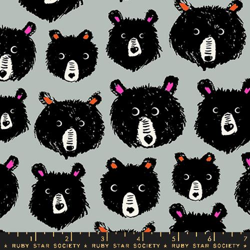 Bears in Oyster -- Teddy And The Bears --  Sarah Watts for Ruby Star Society -- Moda Fabrics