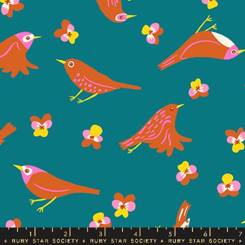 Migration Birds in Storytime -- Bird Is The Word by Kim Kight -- Ruby Star Society -- Moda Fabrics