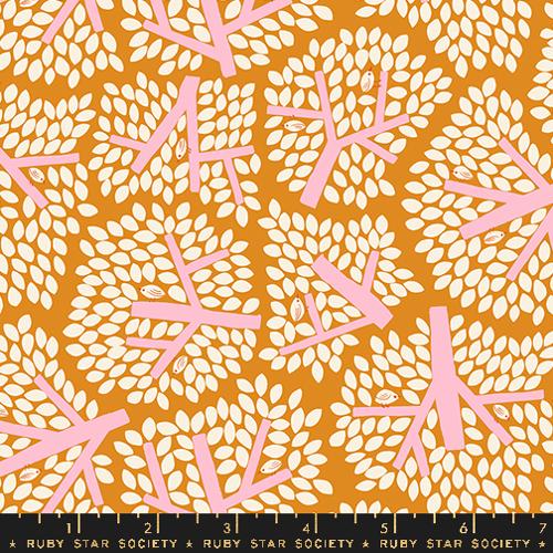 Canopy in Turmeric -- Bird Is The Word by Kim Kight -- Ruby Star Society -- Moda Fabrics