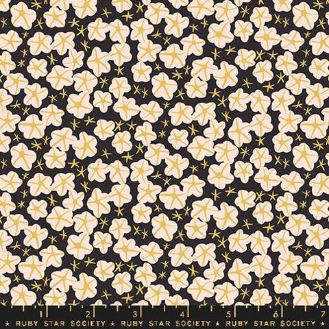 Moonflower in Soft Black -- Bird Is The Word by Kim Kight -- Ruby Star Society -- Moda Fabrics