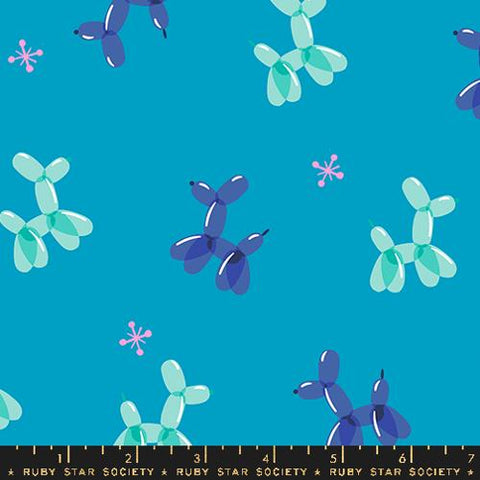 Balloon Animal in Cerulean -- Eye Candy-- Ruby Star Society -- Moda Fabrics