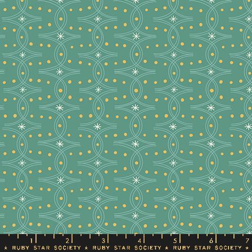 Endpaper Blenders Geometric in Watercress --- Endpaper by Jen Hewett for Ruby Star Society -- Moda Fabric