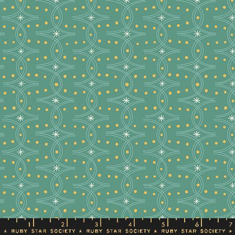 Endpaper Blenders Geometric in Watercress --- Endpaper by Jen Hewett for Ruby Star Society -- Moda Fabric