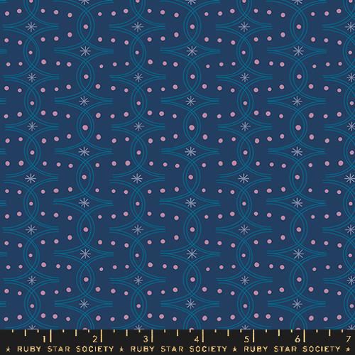 Endpaper Blenders Geometric in Bluebell --- Endpaper by Jen Hewett for Ruby Star Society -- Moda Fabric