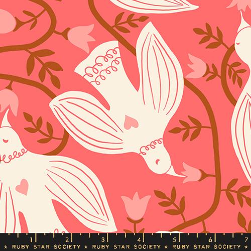 Endpaper Canvas Strawberry --- Endpaper by Jen Hewett for Ruby Star Society -- Moda Fabric