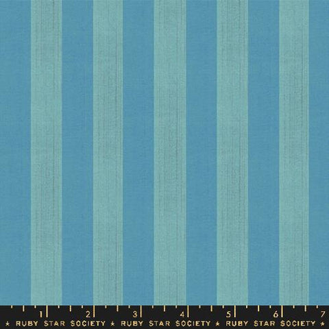 Clothesline Stripe in Turquoise -- Warp Weft Ooh Lucky by Alexia Abegg for Ruby Star Society -- Moda Fabrics