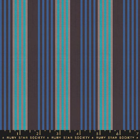 Ribbon Stripe in Soft Black -- Warp Weft Ooh Lucky by Alexia Abegg for Ruby Star Society -- Moda Fabrics