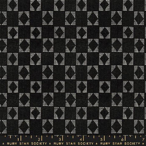 Star Wovens in Soft Black -- Warp Weft Ooh Lucky by Alexia Abegg for Ruby Star Society -- Moda Fabrics