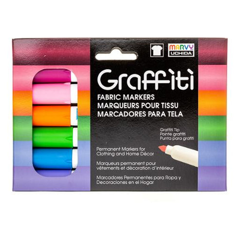 Graffiti Fabric Marker Set  -- Uchida of America