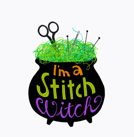 I'm a Stitch Witch Sticker