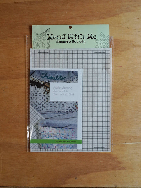 Visible Mending Stick and Stitch Grid- whole sheet