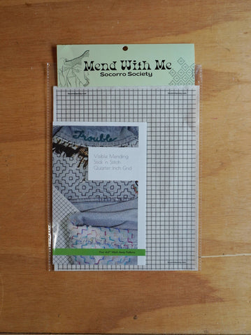 Visible Mending Stick and Stitch Grid- whole sheet