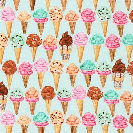 Ice Cream Cones in MINT by Mary Lake - Thompson from Sweet Tooth -- Robert Kaufman