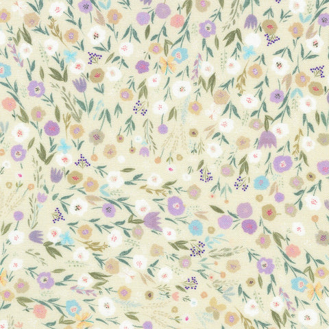 Sweet Florals in Pearl by Sanja Rescek from Deer Wilds -- Robert Kaufman Fabrics