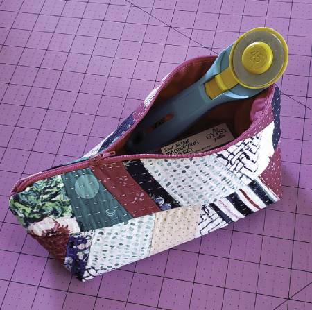 Scrap Tape Zip Pouch Pattern by Cut Loose Press Patterns