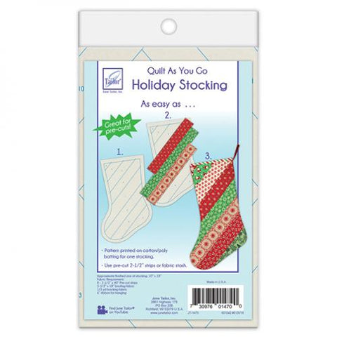 Quilt As You Go Stocking --- June Tailor