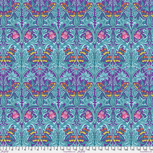 Bluebell - Purple || Kaffe x Morris & Co. -- Free Spirit Fabrics