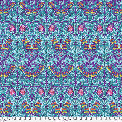 Bluebell - Purple || Kaffe x Morris & Co. -- Free Spirit Fabrics