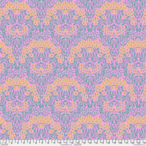 Michaelmas Daisy - Pink || Kaffe x Morris & Co -- Free Spirit Fabrics