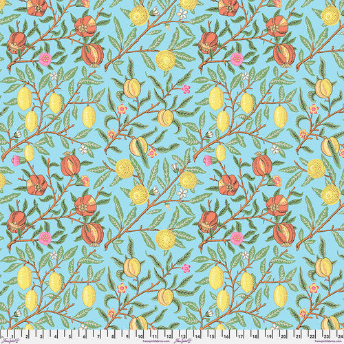 Fruit - Duck Egg|| Kaffe x Morris & Co. -- Free Spirit Fabrics