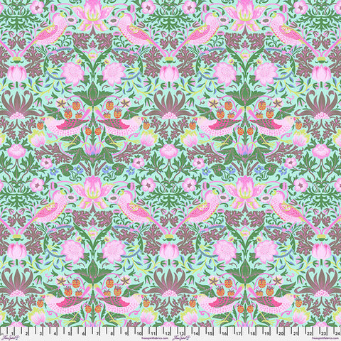 Strawberry Thief - Aqua || Kaffe x Morris & Co. -- Free Spirit Fabrics