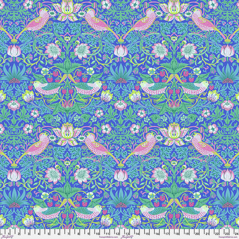 Strawberry Thief - Blue || Kaffe x Morris & Co. -- Free Spirit Fabrics