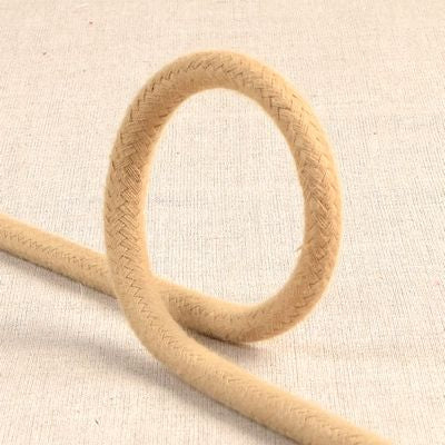 100% Cotton Braided Cord, 6mm, Beige -- Products from Abroad