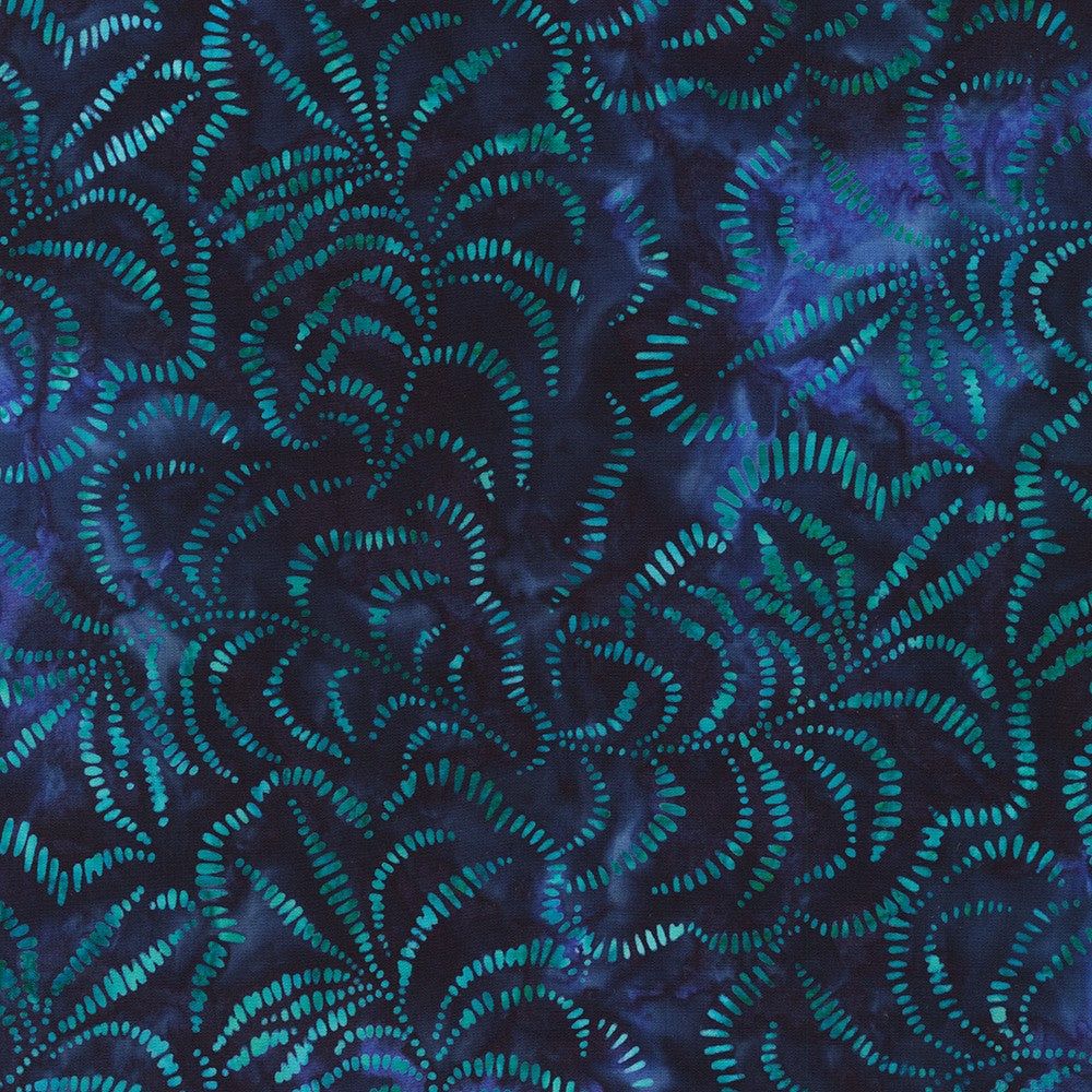 Fern in Ocean -- Artisan Batiks: Jungle Dreams --- Robert Kaufman Fabrics