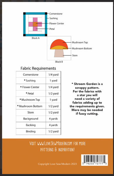 Shroom Garden Pattern by Love Sew Modern