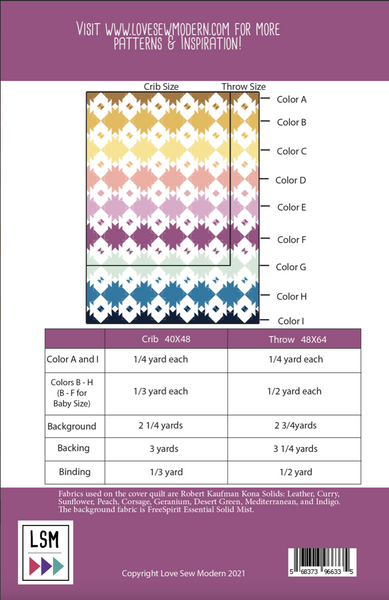 Diamond Skies Pattern by Love Sew Modern