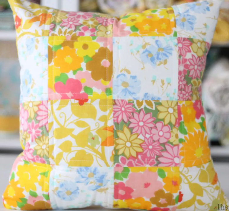 Spring Break Mini Camp -- Quilted Pillow