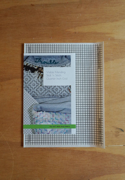 Visible Mending Stick and Stitch Grid- whole sheet