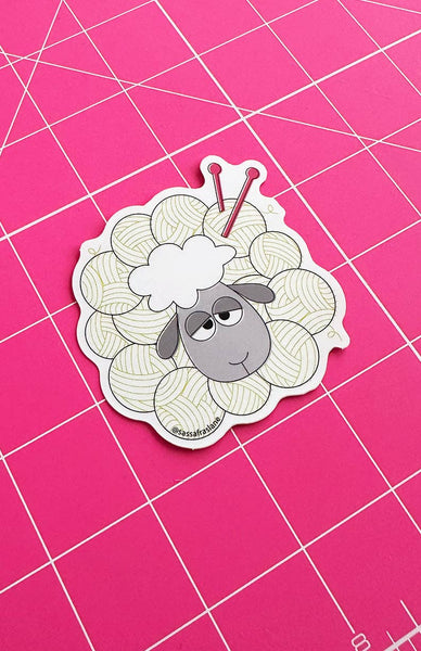 Yarn Ball Sheep Sticker